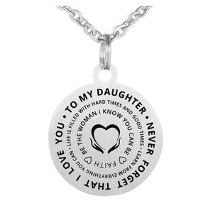 To My Daughter pendant